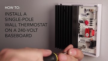 How to install: Wall thermostat, single-pole on 240V baseboard | Cadet Heat