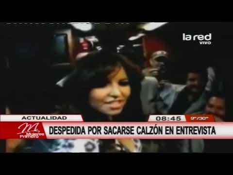 Reportera fue despedida por sacarse la ropa interior durante entrevista