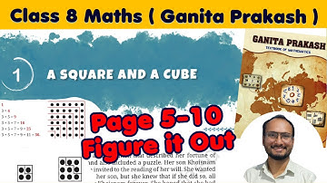 Class 8 Maths Ganita prakash chapter 1 A Square and A Cube | Figure it out Solutions | page 5 -10