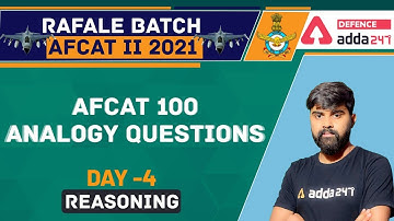 AFCAT 2 2021 | Reasoning | 100 Analogy Questions #4