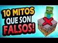 ✅ 10 Mitos de Minecraft que son FALSOS!! #6