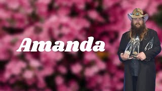 Video thumbnail of "Chris Stapleton - Amanda (Lyrics)"