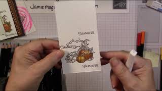 Stampin'Up Autumn Goodness colored pencil card tutorial