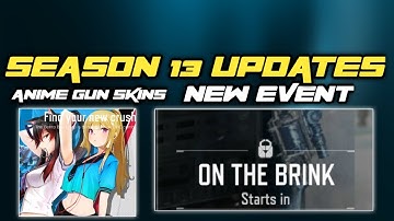 NEW EVENT ON THE BRINK ANIME GUN SKINS CREDIT STORE UPDTAE SEASON 13 CALL OF DUTY MOBILE COD MOBILE