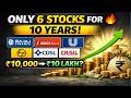 Only 6 Stocks For Next 10 Years Massive Wealth Strategy