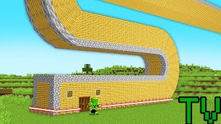 CRIEI uma CASA SECRETA para se PROTEGER no Minecraft!