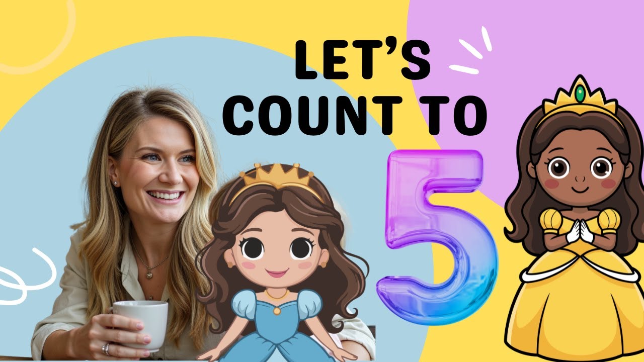 Count to 5 with Princesses! 👑✨ Ariel, Jasmine, Moana, Mulan & Tiana Hiding in the Magic House! 🏰🔍