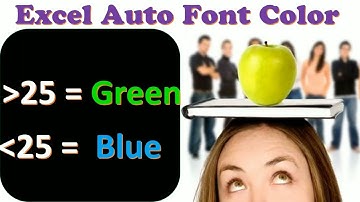 How to change auto font colour in excel | Auto change Font colour in excel | Excel Secrets