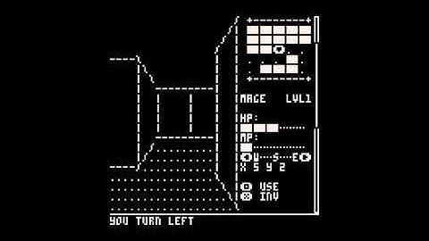FIRST PERSON ASCII MAZE PICO 8 Fantasy Virtual Console Lexaloffle Games www lexaloffle com