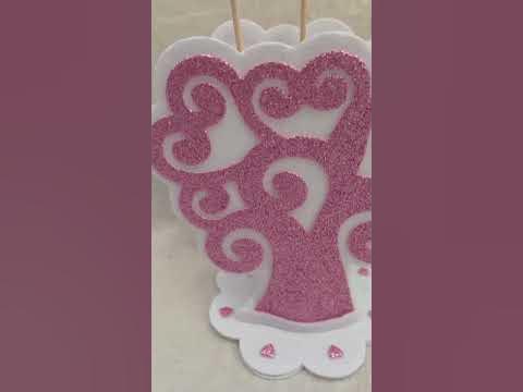 Profumatore albero della vita in gomma color rosa antico glitter YouTube