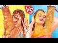 SUERTE: CON VS. SIN || ¡Situaciones CERCANAS de la vida real! Rica VS. pobre por 123 GO! CHALLENGE