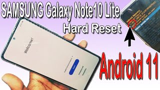 Samsung Galaxy Note 10 lite Hard Reset || How to reset or hard reset a Samsung Galaxy Note10 Lite
