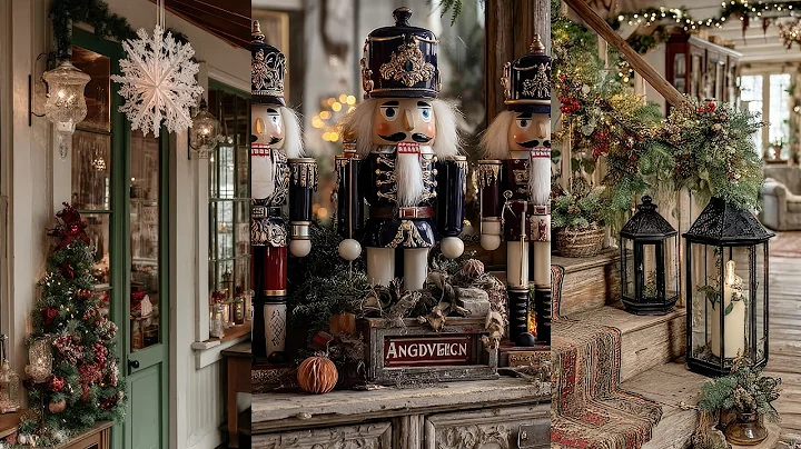 15 Cozy English Cottage Christmas Decorating Ideas: Vintage Figures & Nostalgic Decor