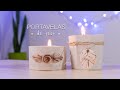 DIY COMO HACER PORTAVELAS DE YESO ||MANUALIDADES FÁCILES PARA HACER EN CASA||candle holders