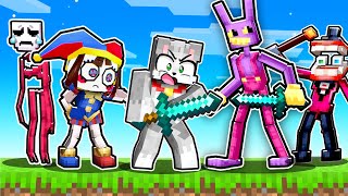 Paso Minecraft PERO el CIRCO DIGITAL ME AYUDA 🤯🎪 The Amazing Digital Circus