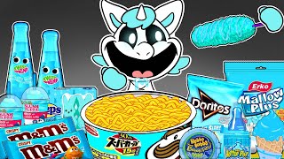 Best of Convenience Store BLUE Food Mukbang with CraftyCorn | Poppy Playtime Chapter3 Animation|ASMR