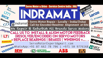 Indramat Servo Motor Encoder Resolver Repair India Dubai UAE Oman Bahrain Kuwait Qatar Saudi