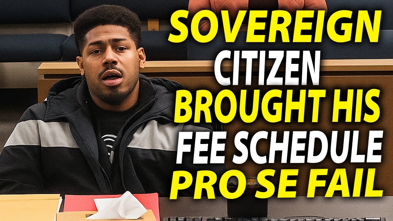 Sovereign Citizen MELTS DOWN After Judge Laughs Off His “Fee Schedule” Fantasy!