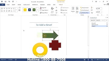 Microsoft Word 2013 How To Add Bevel