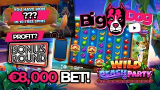 Wild Beach Party - €8,000 BIG BET! - Bonus Round - Big Dog Slots screenshot 5