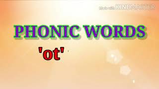 Phonic words-'ot' words||Rhyming words#cvc words