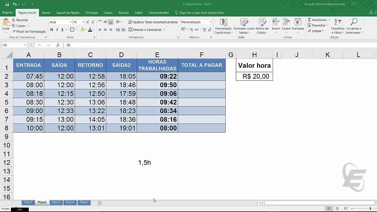 Arrastrar formula en excel