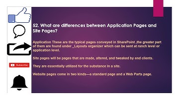SharePoint Interview Questions and Answers - Part 3
