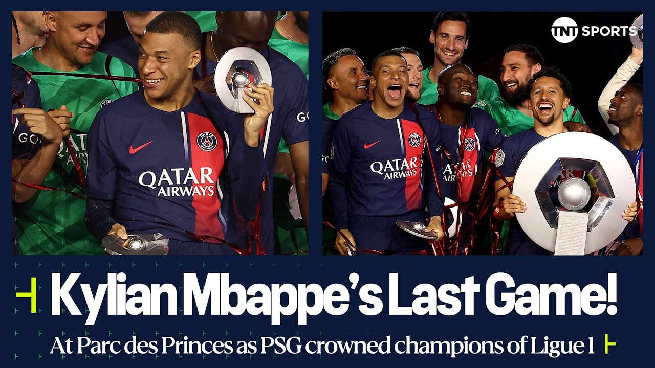 Kylian Mbappe lifts his 7th Ligue 1 Title as PSG are crowned CHAMPIONS for the 12th Time! 🏆🏆🏆