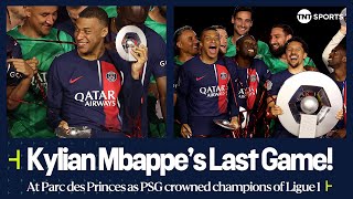 Kylian Mbappe lifts his 7th Ligue 1 Title as PSG are crowned CHAMPIONS for the 12th Time! 🏆🏆🏆