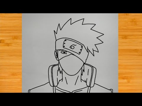 Cara menggambar Kakashi Sensei