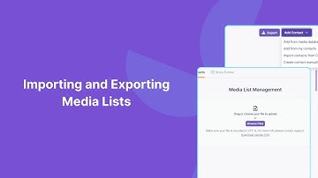 How to Import Multiple Media Contacts Using a CSV file | Step-By-Step Tutorial