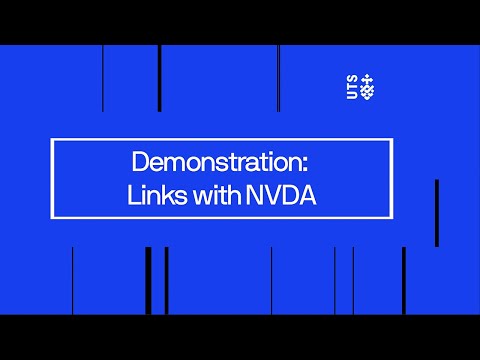 Demonstration: Links with NVDA