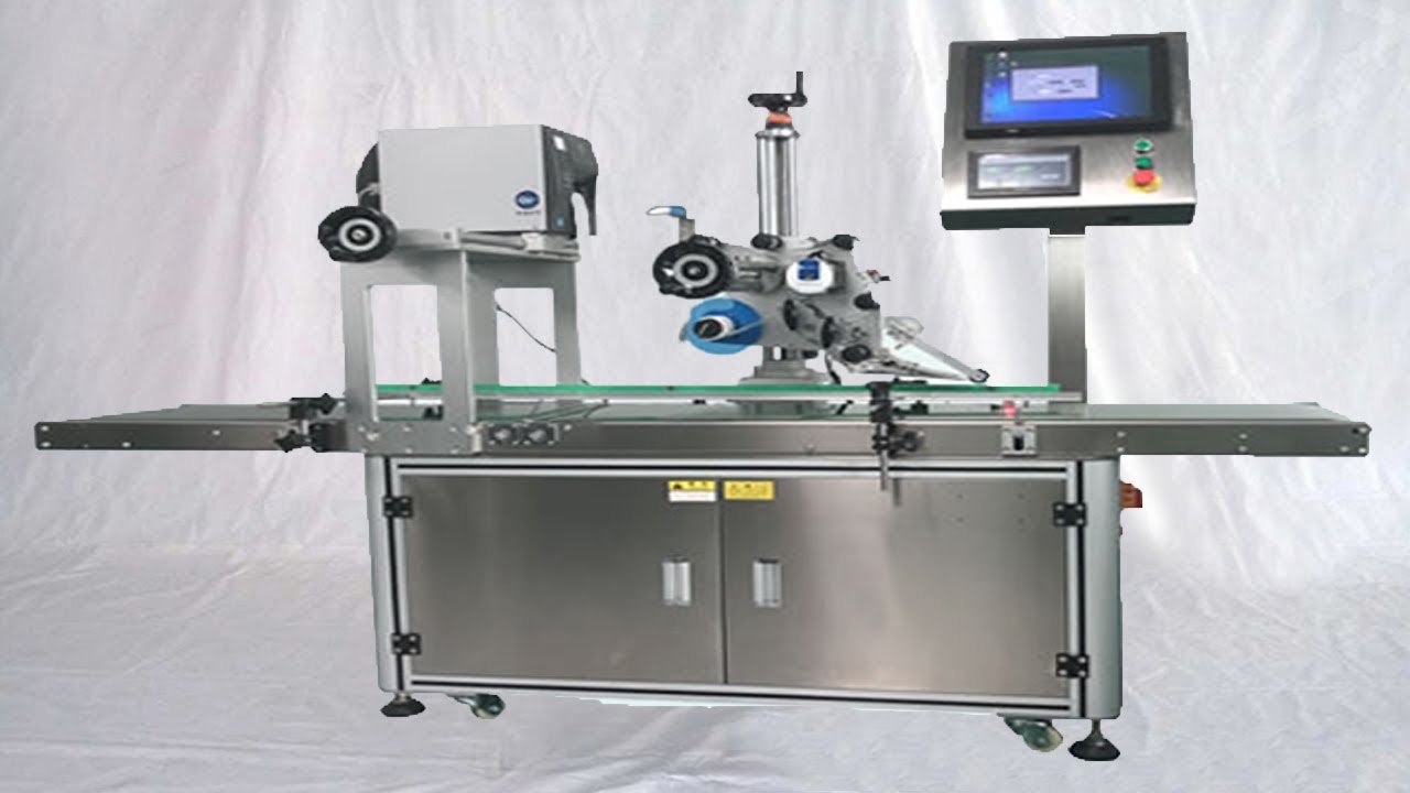 Courier boxes barcode printing labels applicator inline real time