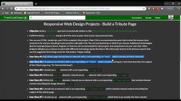FCC - Exercise -Build A Tribute Page