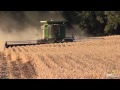 Harvest 2013 - John Deere combine cutting soybeans