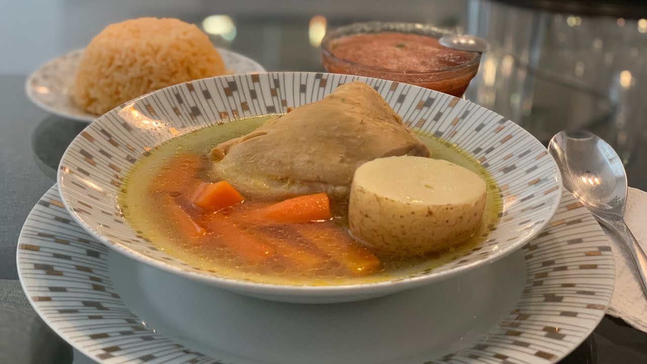 CALDO DE POLLO DELICIOSO PREPARADO CON ️ YouTube