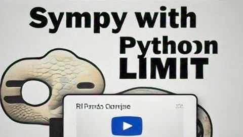 LIMIT with sympy python library