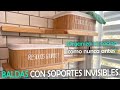 🔧🏡 BALDAS CON SOPORTES INVISIBLES: ¡Organiza tu cocina como nunca antes! | 4K