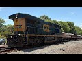 CSX 799 leads loaded Ballast train W094 long hood forward. 5-18-2026