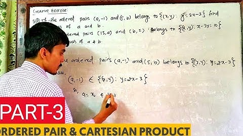 Optional math class 9 unit 1 || Ordered pair and cartesian product || PART-3