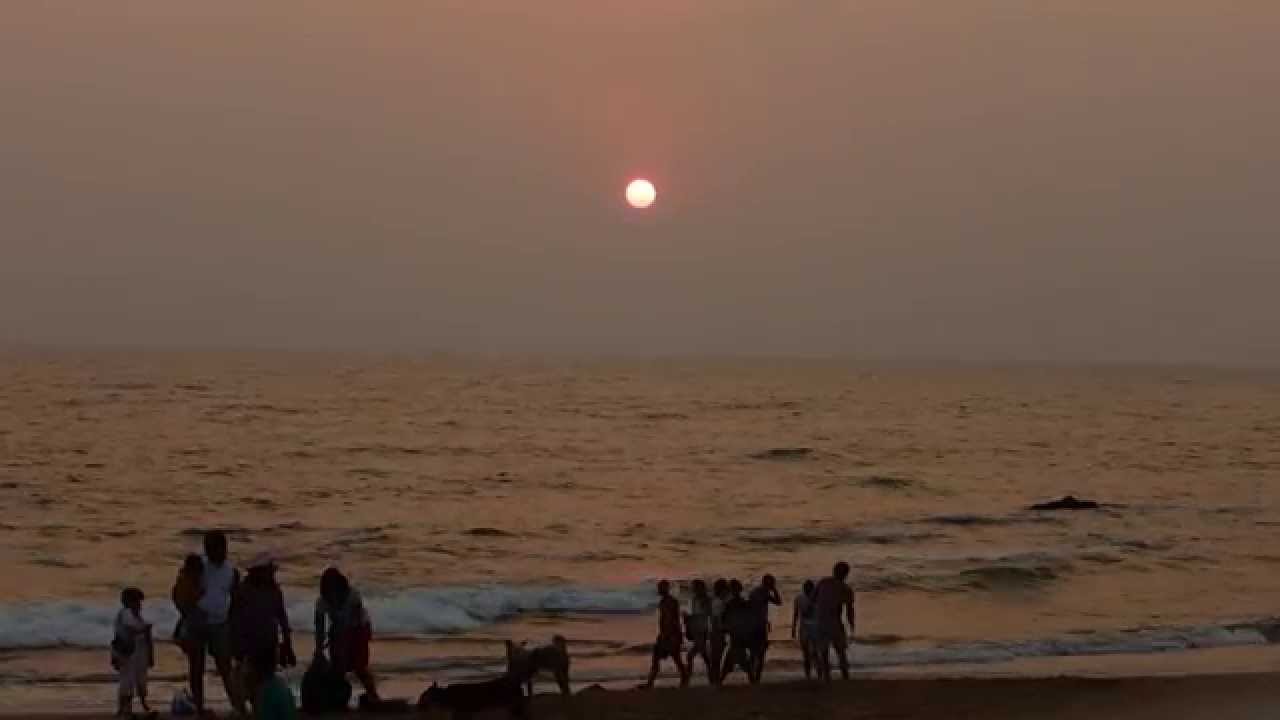 real time long sunset movie from anjuna beach goa - chillout and enjoy mannnn  ГОА