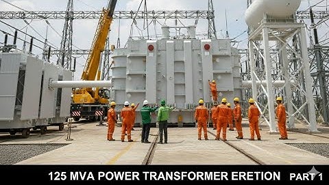 PART-1 125 MVA Power Transformation Erection  #transformers #substation #electrical #viral #new