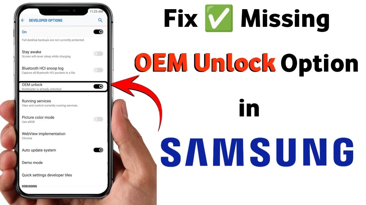 Samsung OEM Unlock Option Missing Fix | How to Fix No OEM Unlock option in Samsung | OEM Unlock Fix