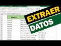 Como extraer datos de una celda en Excel