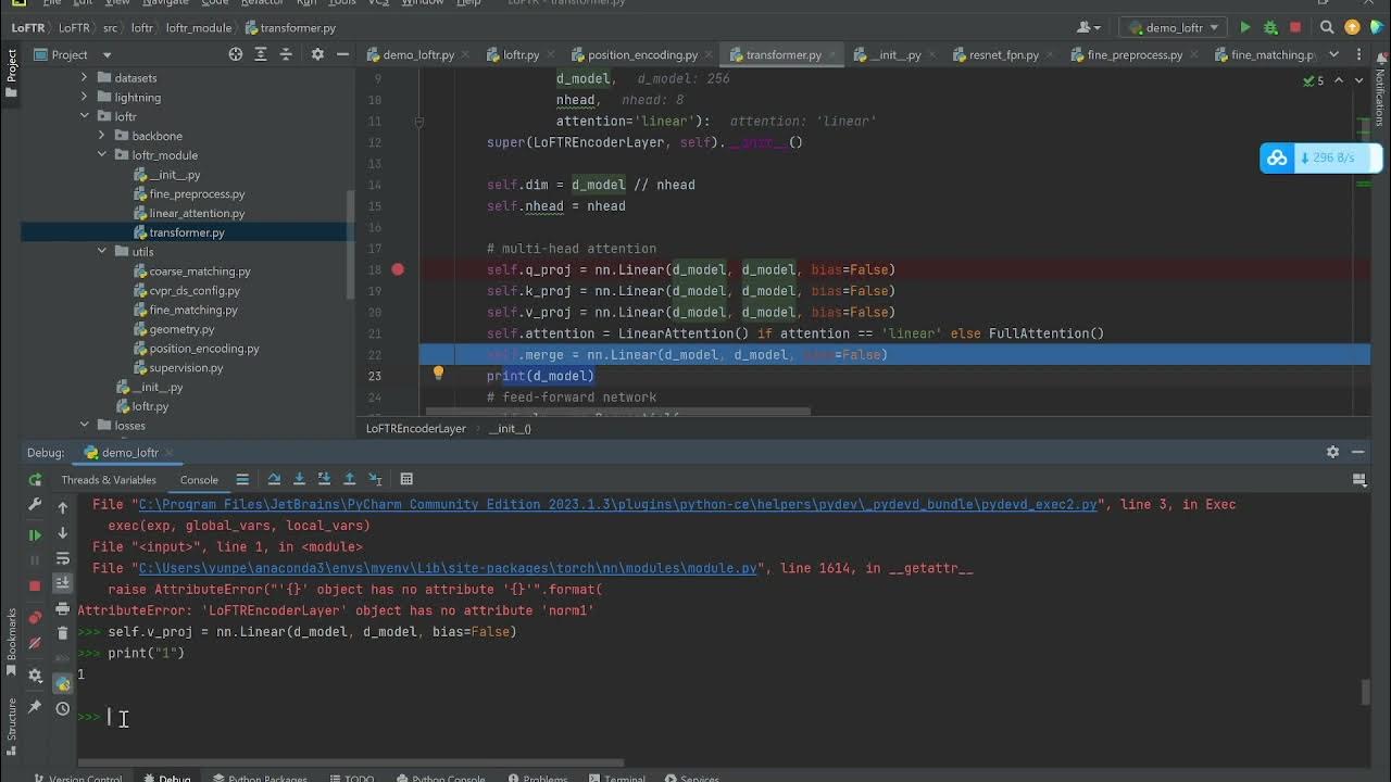 Pycharm Debug Console