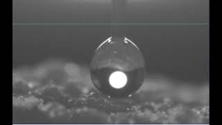 Porous PCL Collagen Composite Scaffold - Contact Angle Measurement Test