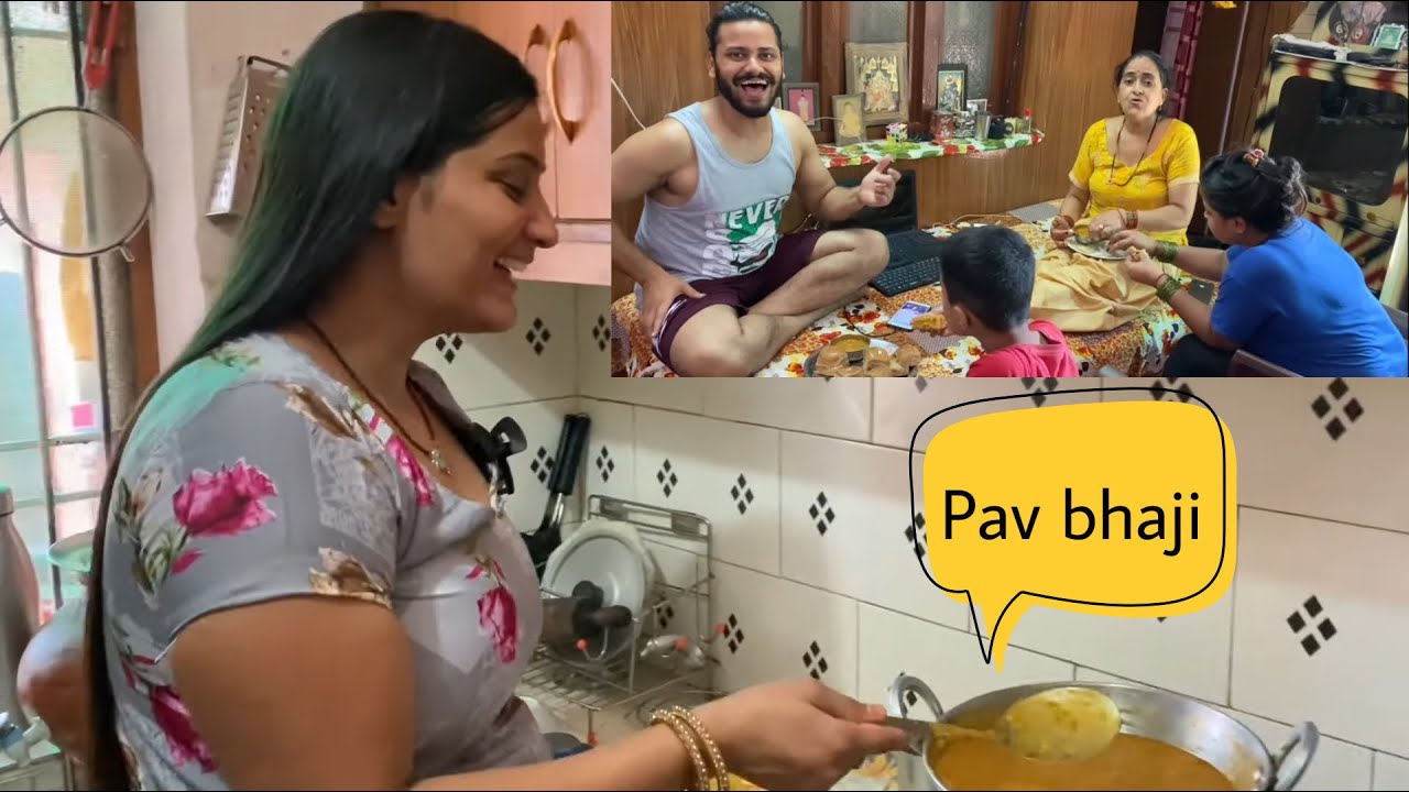 Pav bhaji with family ( best nashta) 
