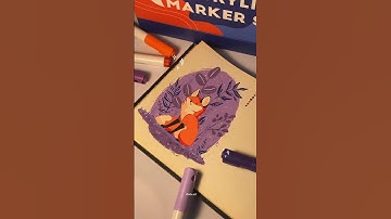 paint with me using new Arrtx acrylic markers✨@arrtxglobal#arrtx #arrtxmarkers #arrtxacrylicmarker