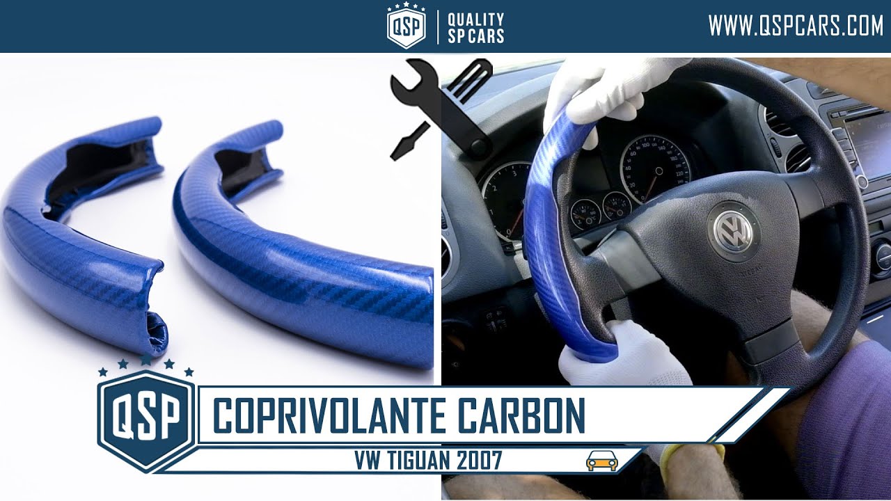 Coprivolante In Fibra Di Carbonio 3 Pezzi - Universale Per Auto, Antiscivolo E Resistente Al Sudore, Nero