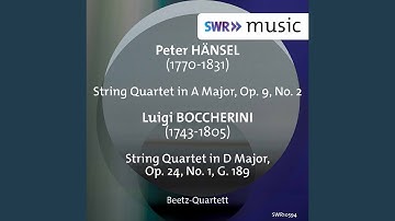 String Quartet in D Major, Op. 24 No. 1, G. 189: III. Allegro assai